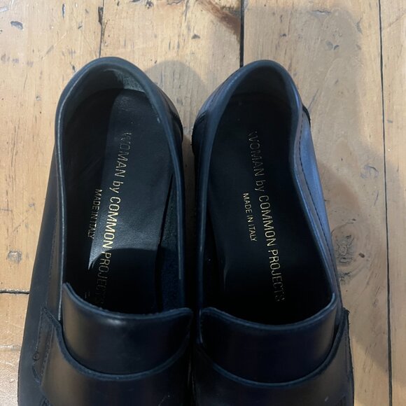 Women by Common Projects black leather loafer - Picture 2 of 9